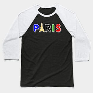 Paris olympics colors Baseball T-Shirt